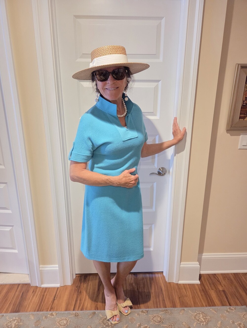 St. John Turquoise Polo Dress